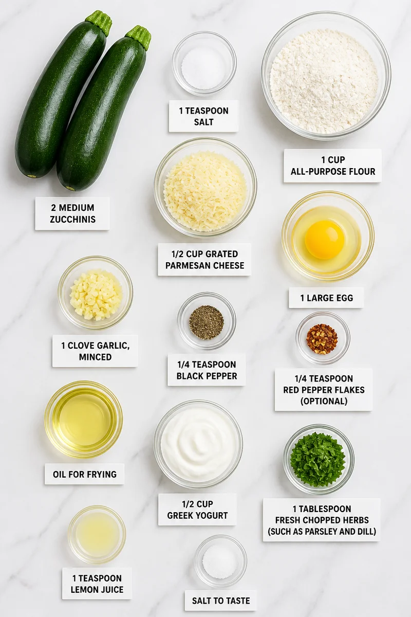 Crispy Zucchini Fritters with Garlic Herb Dip