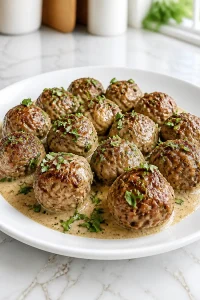 Dairy Free Creamy Coconut Milk Beef Swedish Meatball