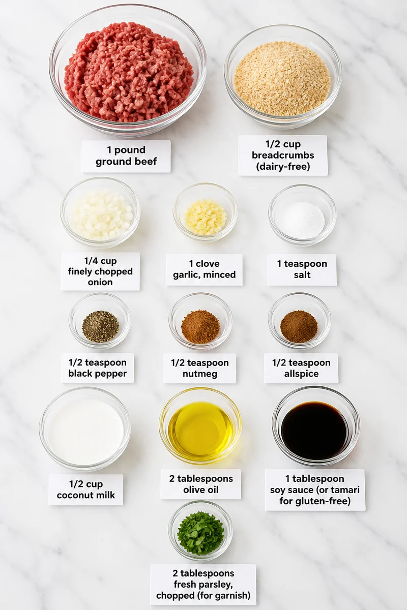 Dairy Free Creamy Coconut Milk Beef Swedish Meatball