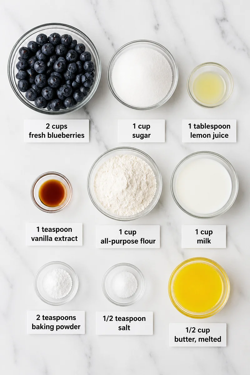 Easy Homemade Blueberry Cobbler