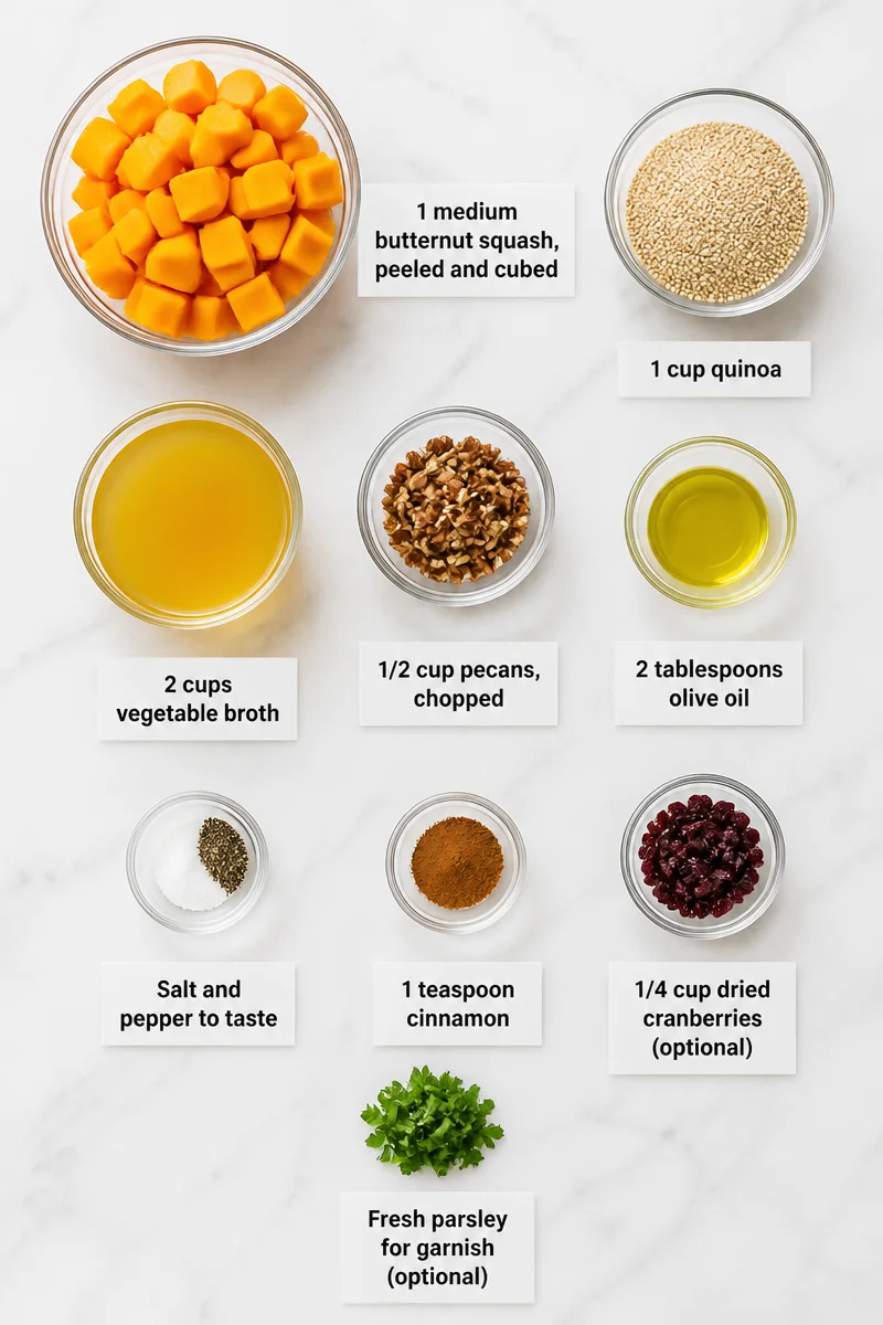 Fall Roasted Butternut Squash And Pecan Quinoa Recipe