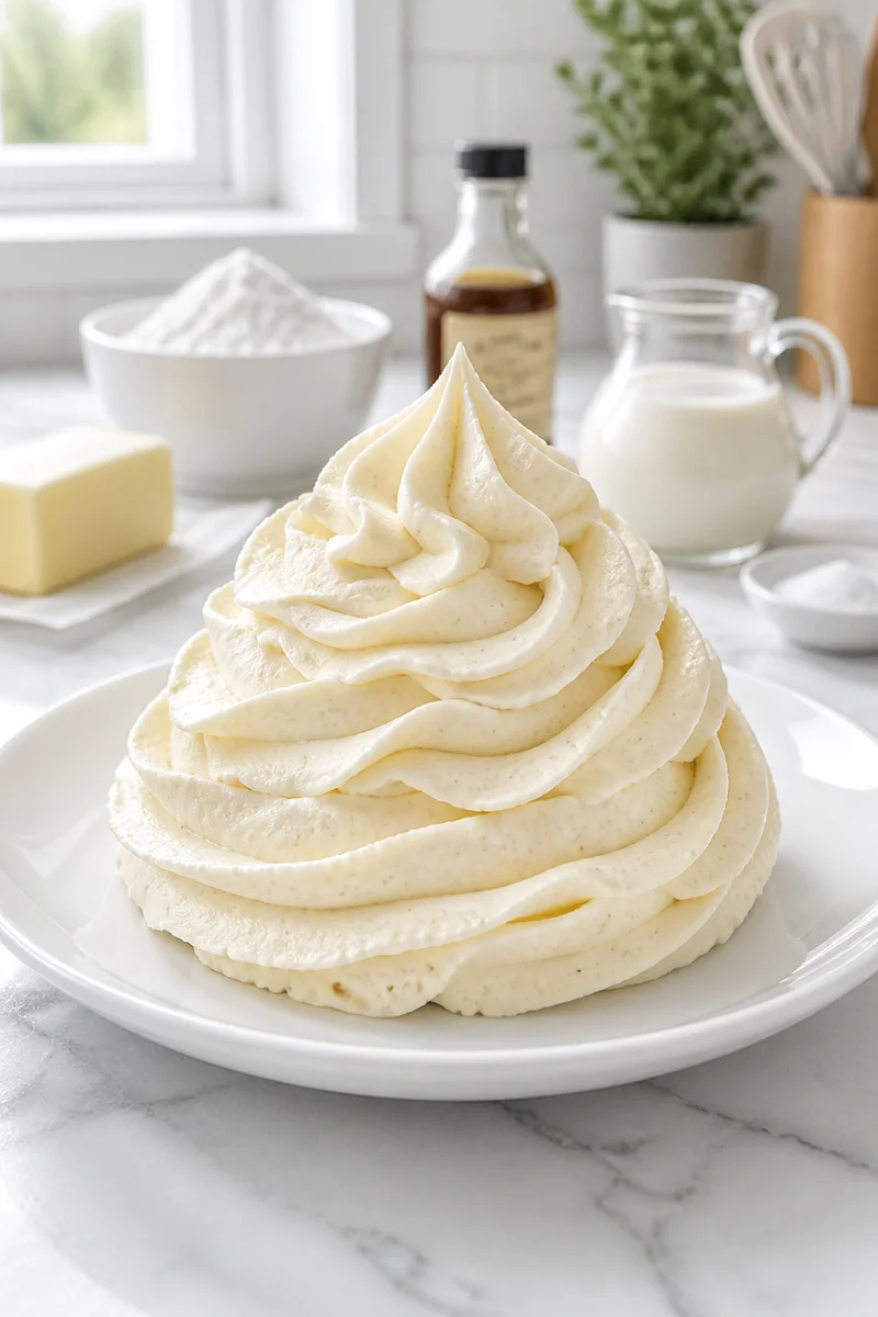Fluffy Vanilla Bean Buttercream Frosting