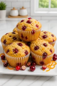 Fresh Cranberry And Orange Zest Bakery Muffin