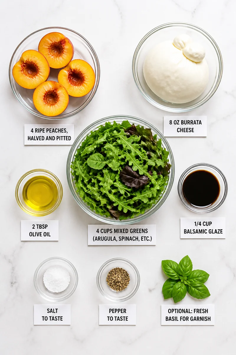 Grilled Peach and Burrata Summer Salad