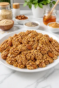Healthy Crunchy Peanut Butter And Honey Oat Cereal