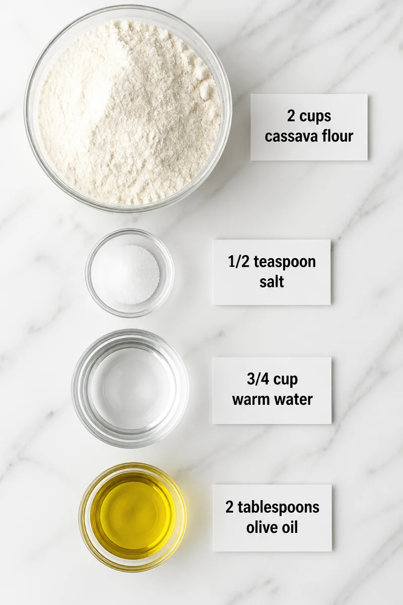 Healthy Gluten Free Cassava Flour Tortilla Recipe