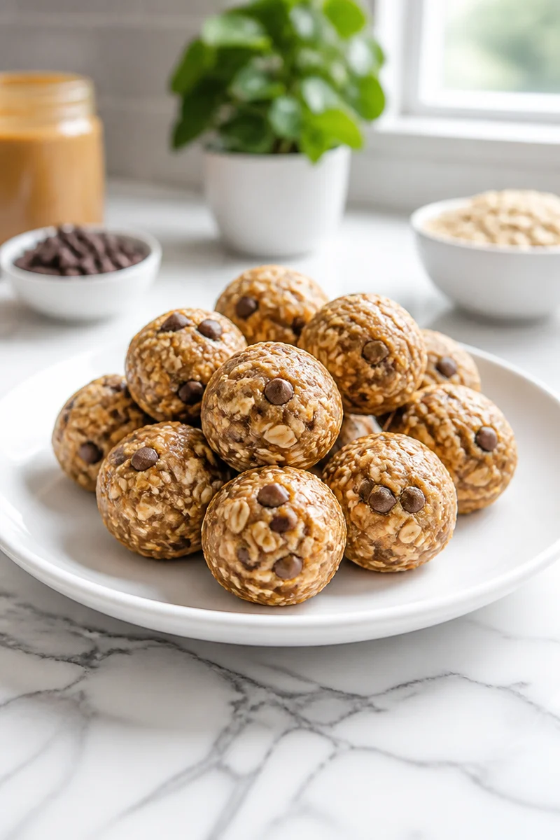Healthy No Bake Peanut Butter Energy Bite Easy Snack