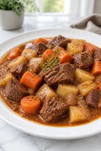Hearty Fall Root Vegetable And Beef Stew Crock Pot Recipe