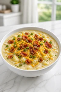 Hearty Loaded Baked Potato Soup with Bacon