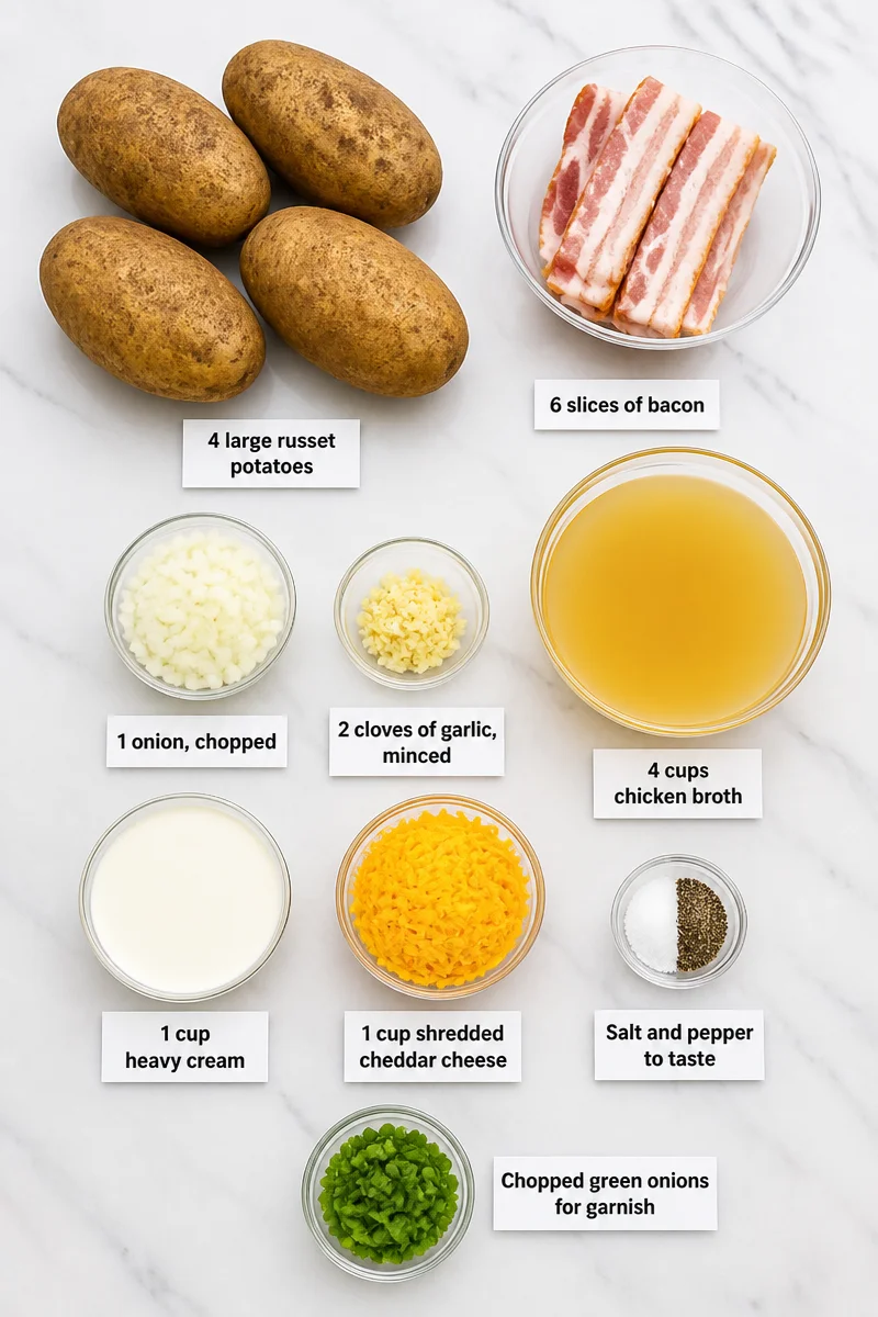 Hearty Loaded Baked Potato Soup with Bacon