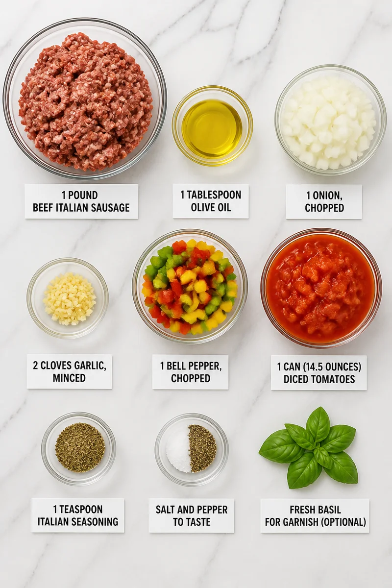 Hearty Skillet Beef Italian Sausage Recipe