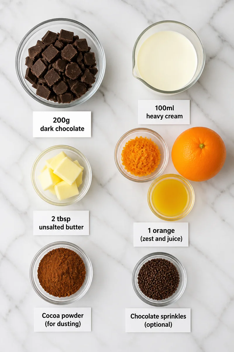 Homemade Chocolate Orange Truffles