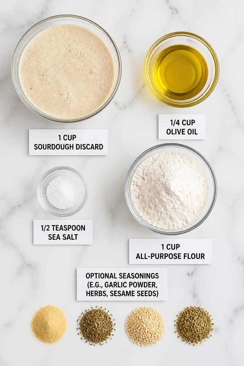 Homemade Sourdough Discard Cracker with Sea Salt