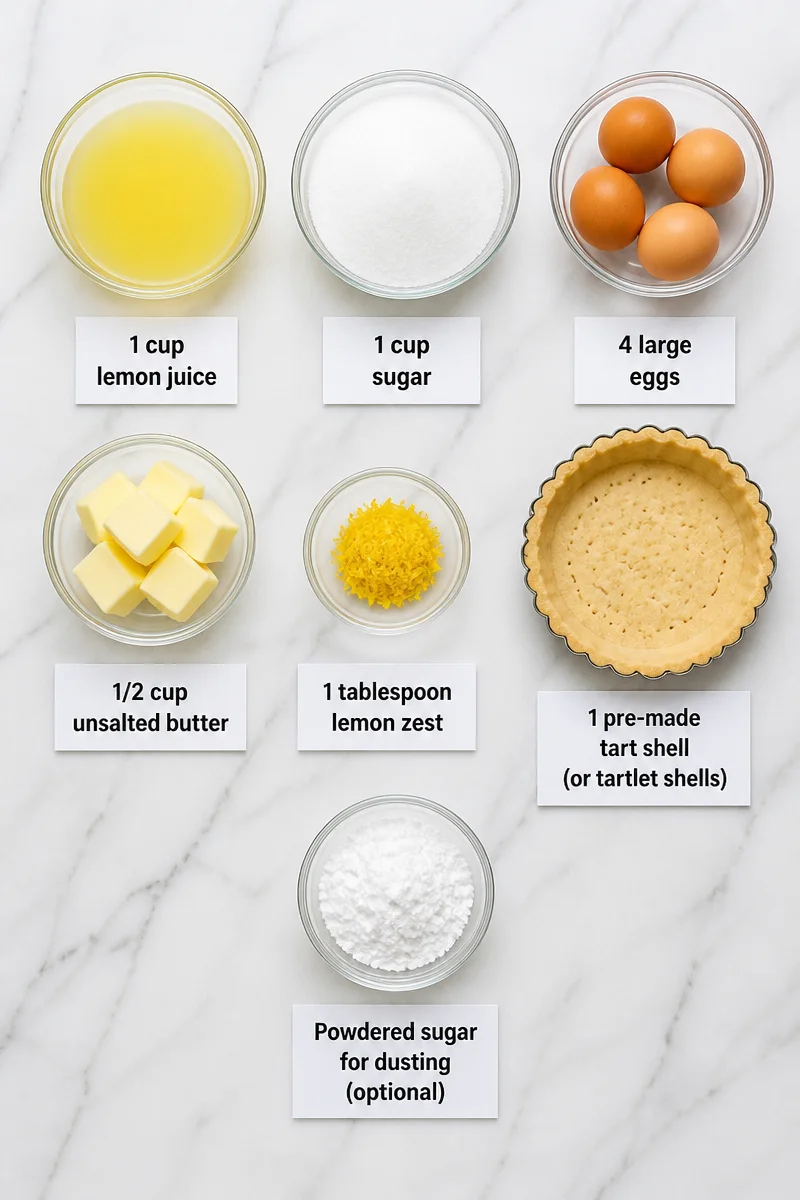Homemade Tart Lemon Curd Tartlet