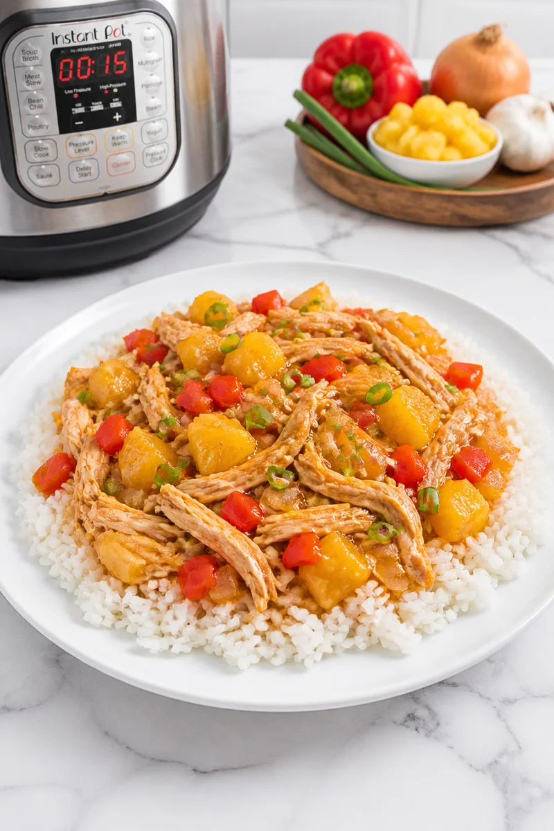 Instant Pot Sweet And Sour Shredded Chicken Recipe