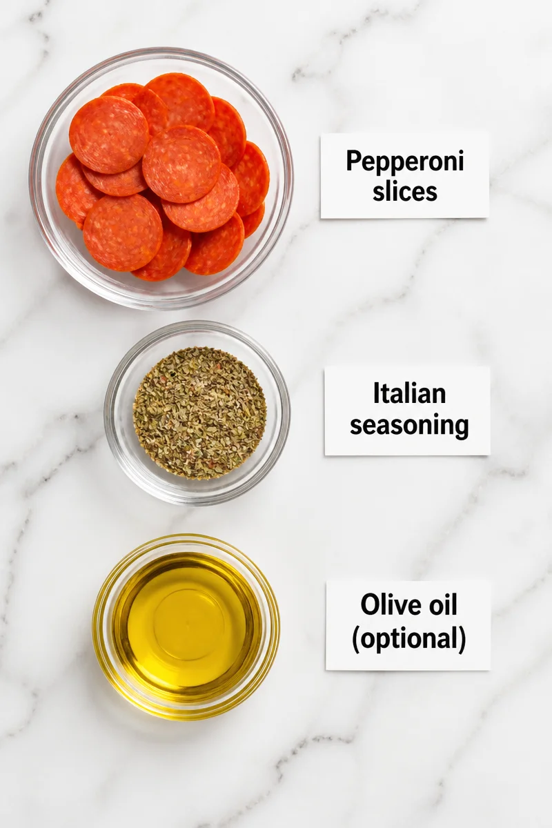 Keto Pepperoni Chips with Italian Seasoning