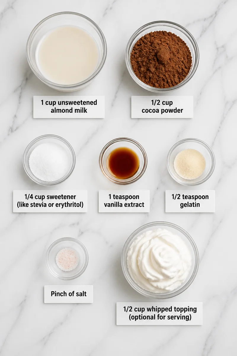 Low Calorie Chocolate Mousse Dessert for Weight Loss