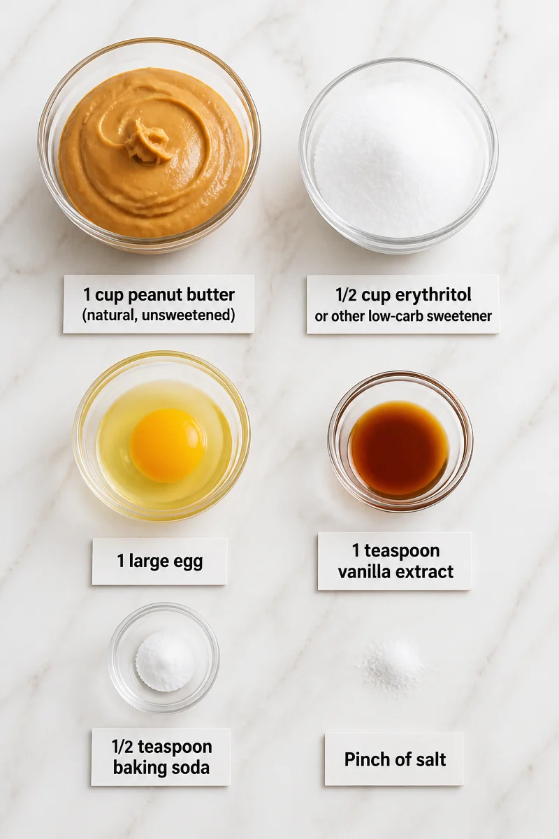 Low Carb Keto Peanut Butter Cookie Dessert