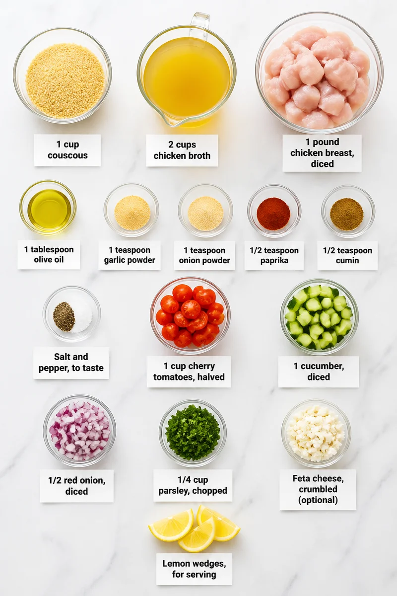 Mediterranean Chicken Couscous Bowl