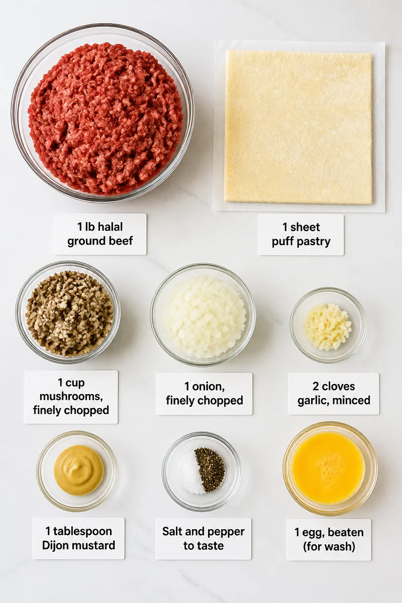 Mini Halal Beef Wellington Appetizer Bite
