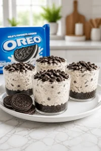 Oreo Cookies and Cream Cheesecake Cup