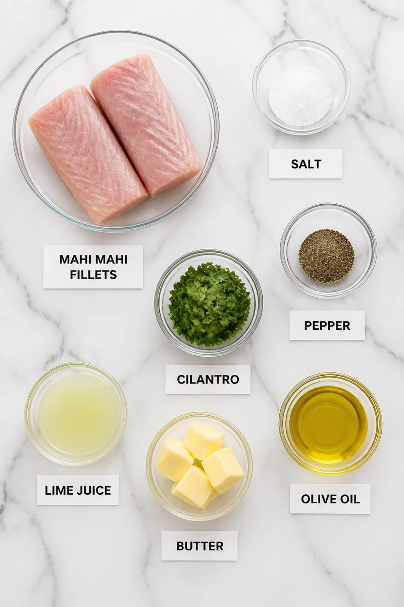 Pan-Seared Mahi Mahi with Cilantro Lime Butter