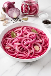 Quick 10 Minute Vinegar Pickled Red Onion