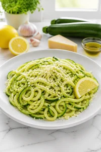 Quick 20-Minute Lemon Garlic Zucchini Noodle