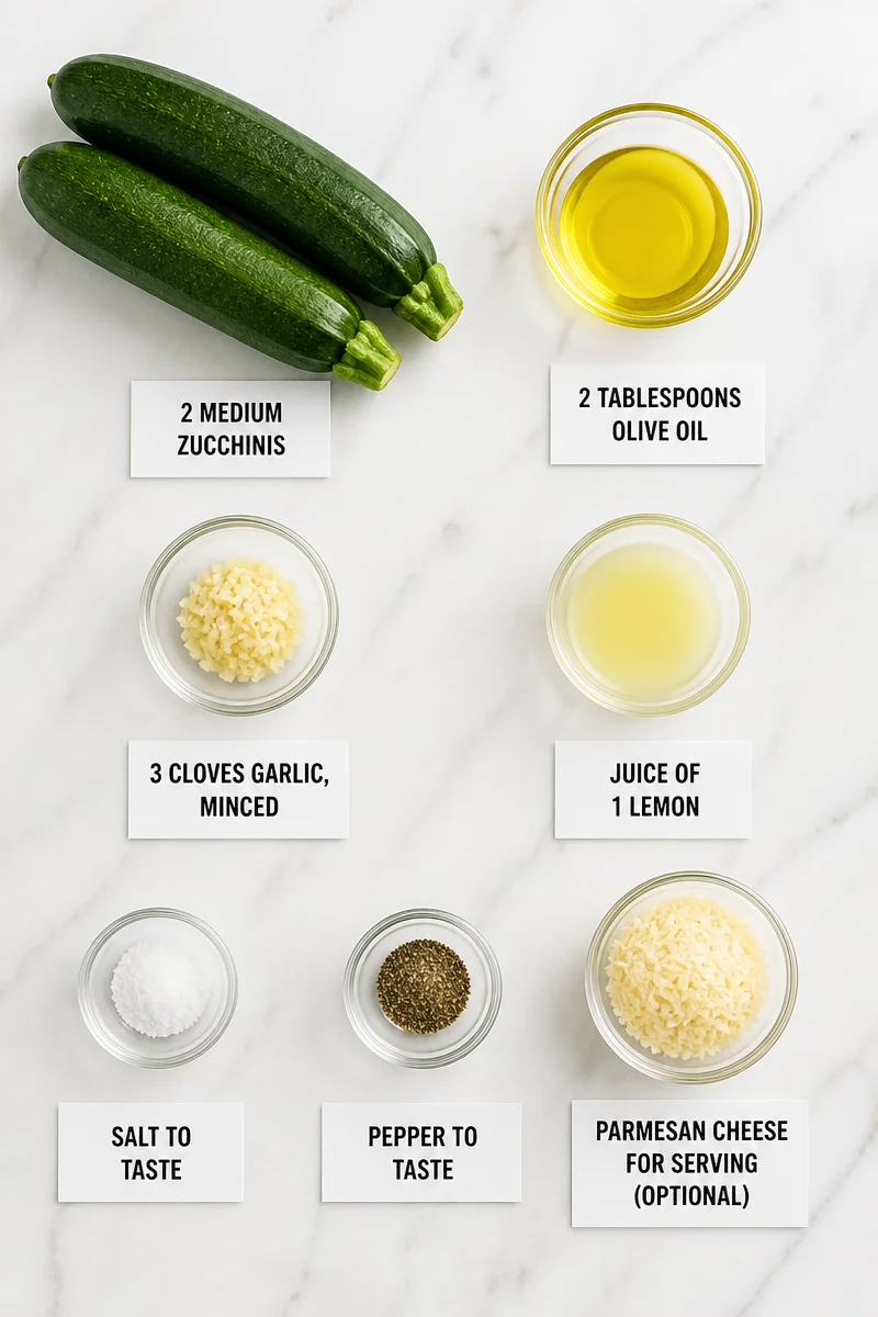 Quick 20-Minute Lemon Garlic Zucchini Noodle