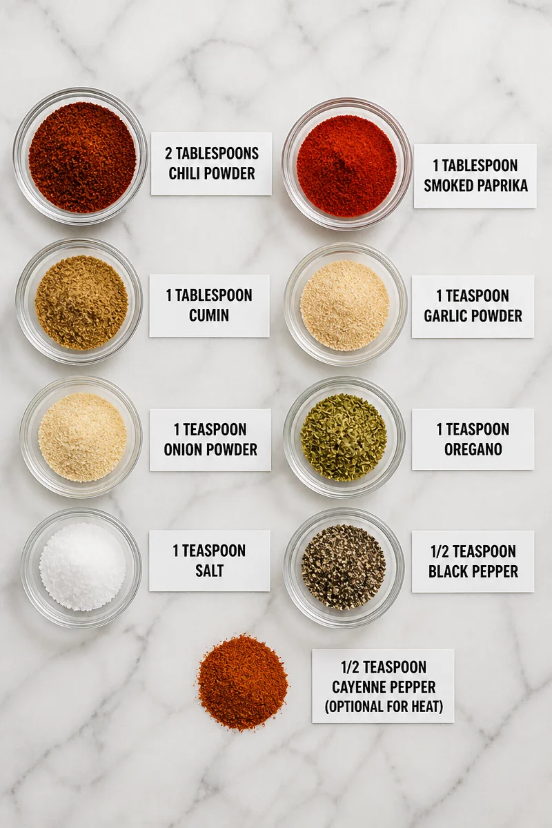 Quick 5 Minute Smoky Fajita Taco Seasoning