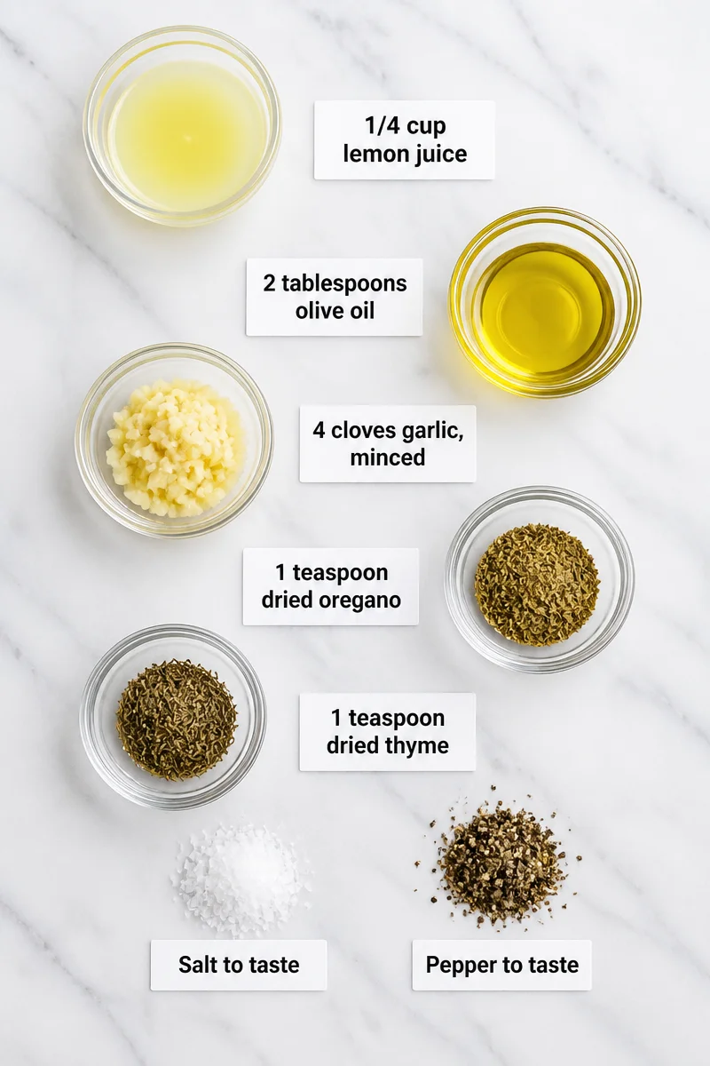 Quick Lemon Herb And Garlic Chicken Marinade