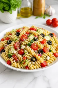 Refreshing Cold Pasta Salad Lunch Bowl