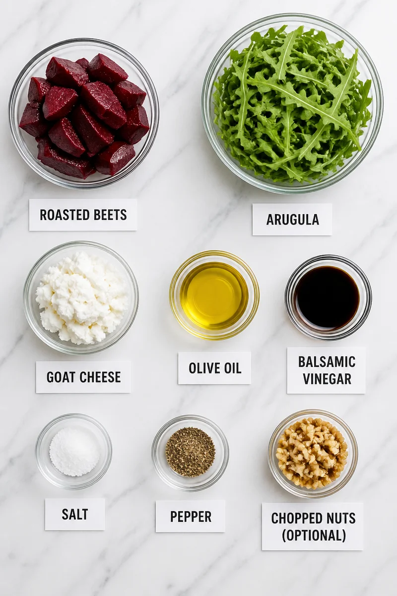 Roasted Beet and Arugula Salad with Goat Cheese