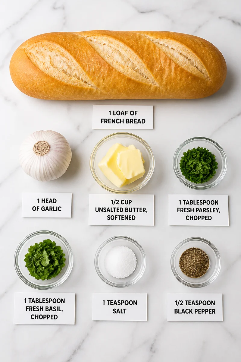 Roasted Garlic And Herb Butter Stuffed Garlic Bread Recipe