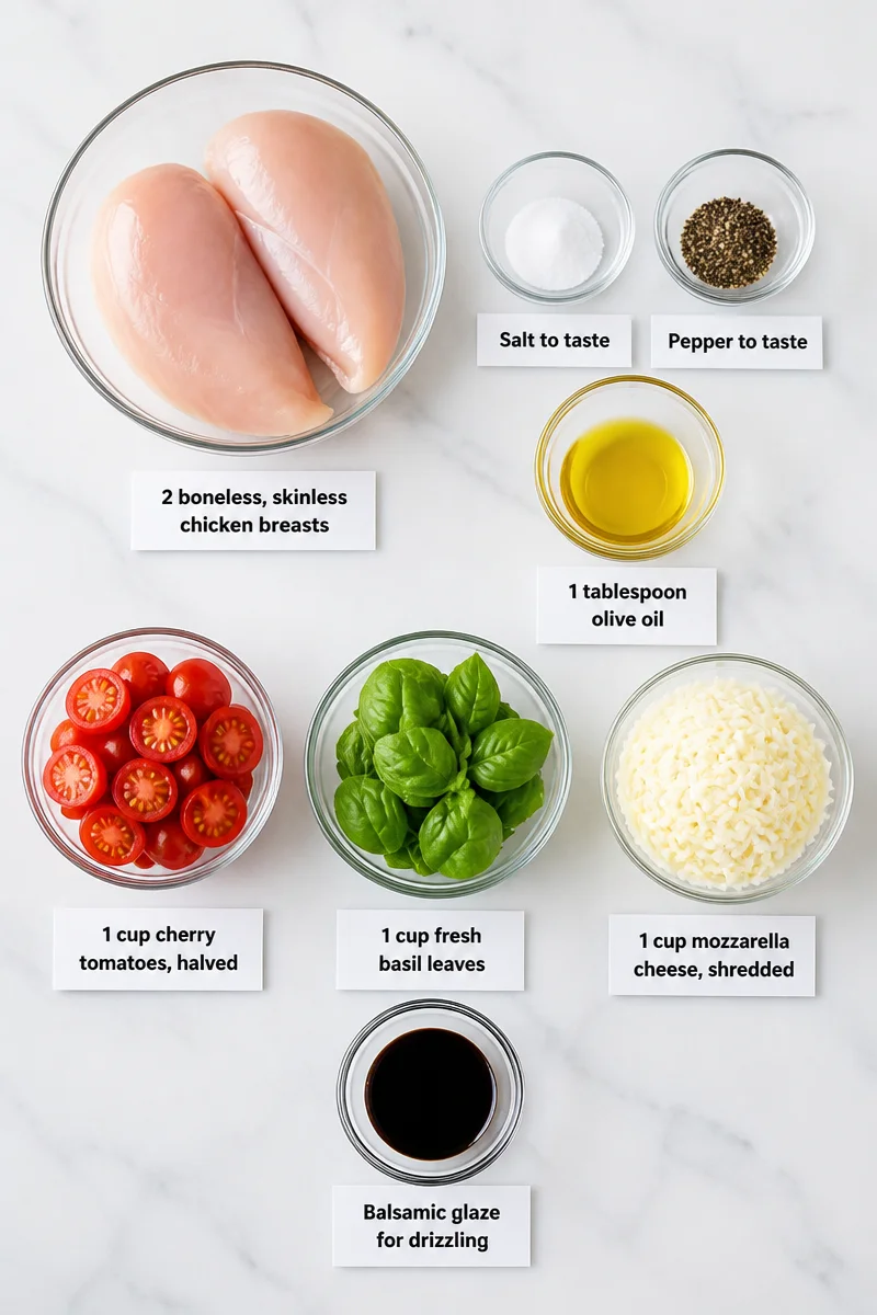 Simple Caprese Chicken Skillet Dinner