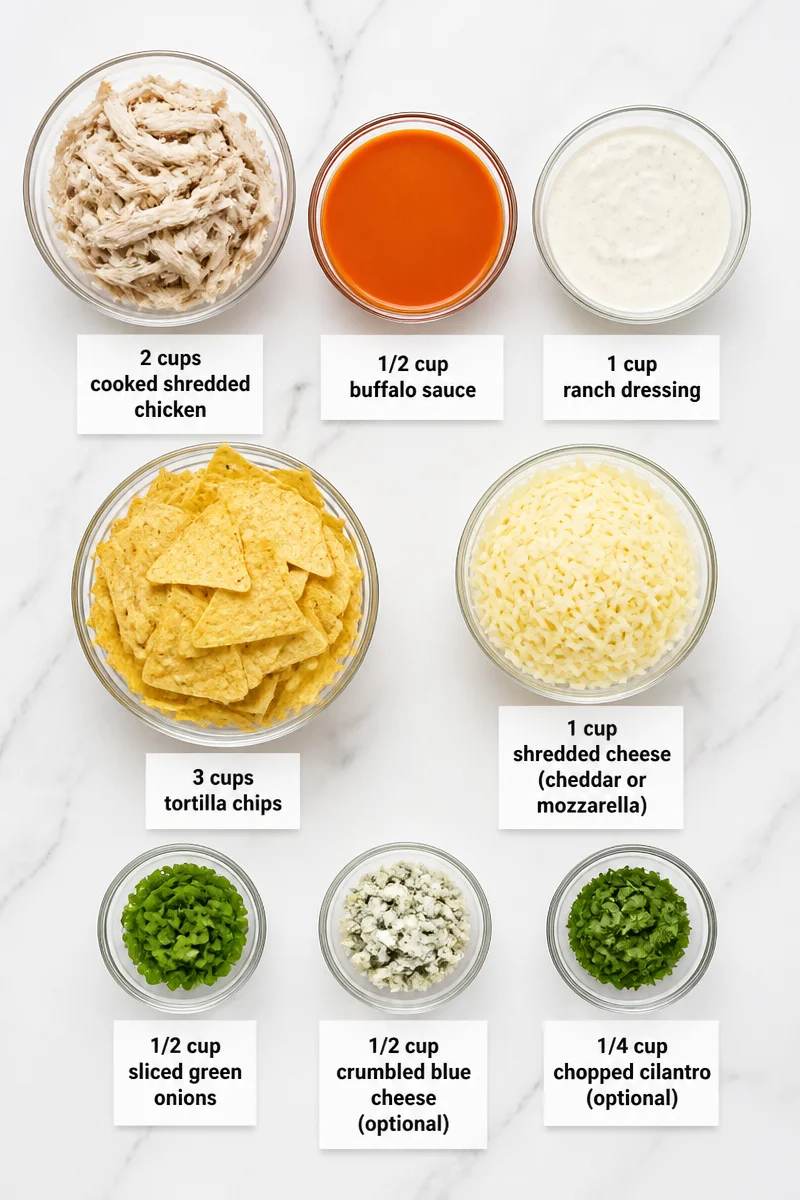 Skillet Buffalo Chicken And Ranch Nacho