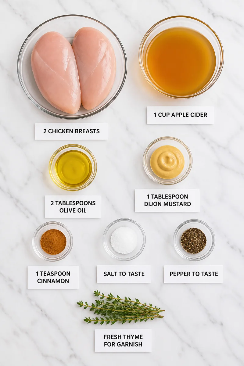 Skillet Seared Apple Cider Glazed Chicken Breast