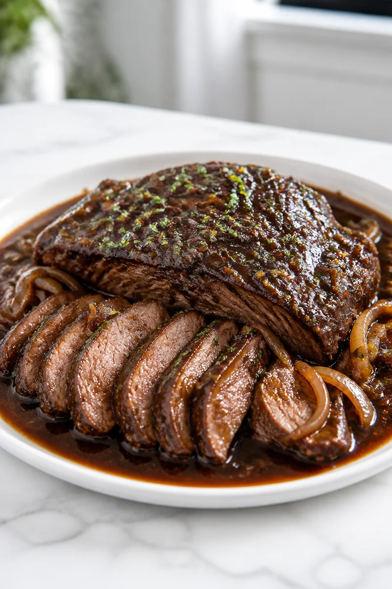 Slow Cooker Balsamic Glazed Chuck Roast Recipe