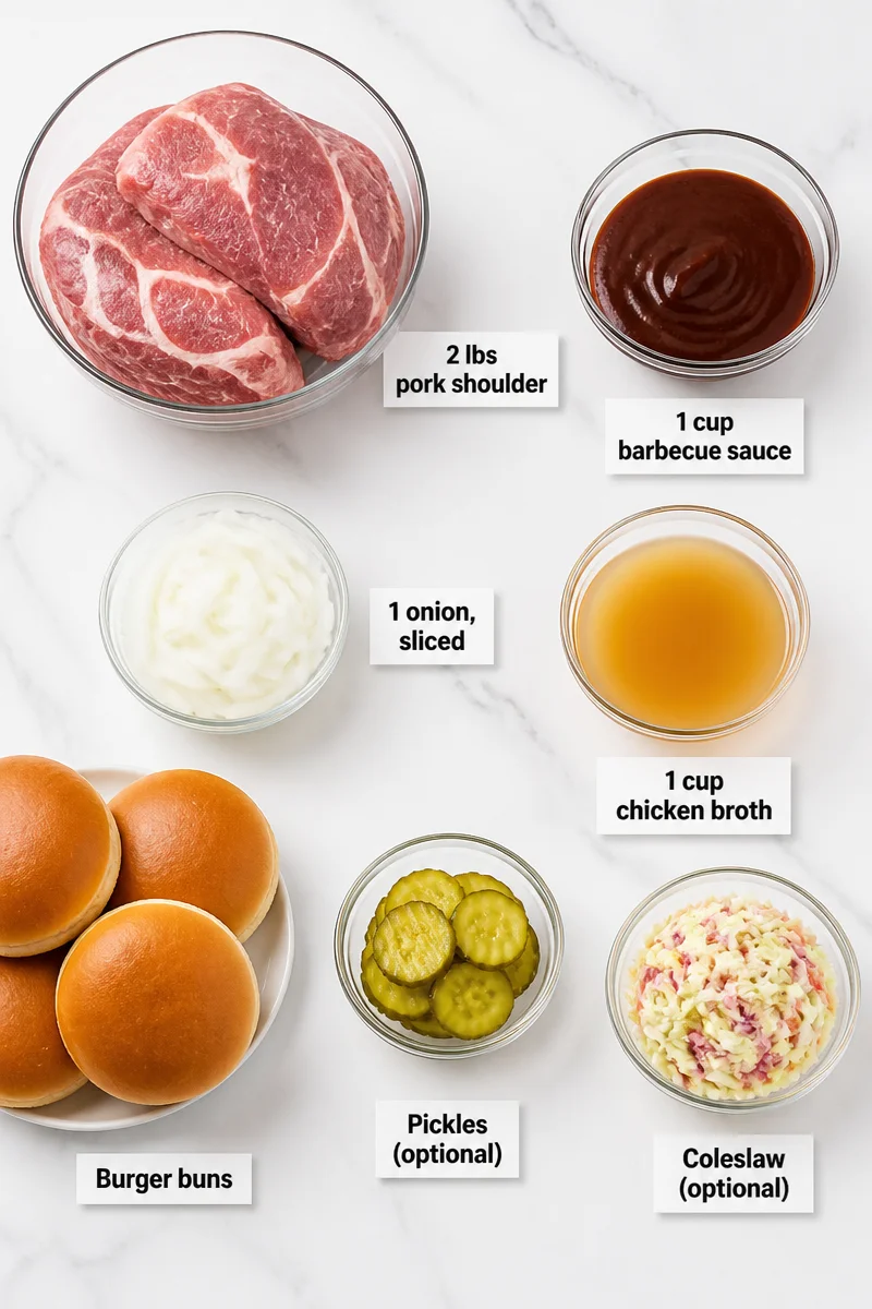 Slow Cooker BBQ Pulled Pork Sandwich