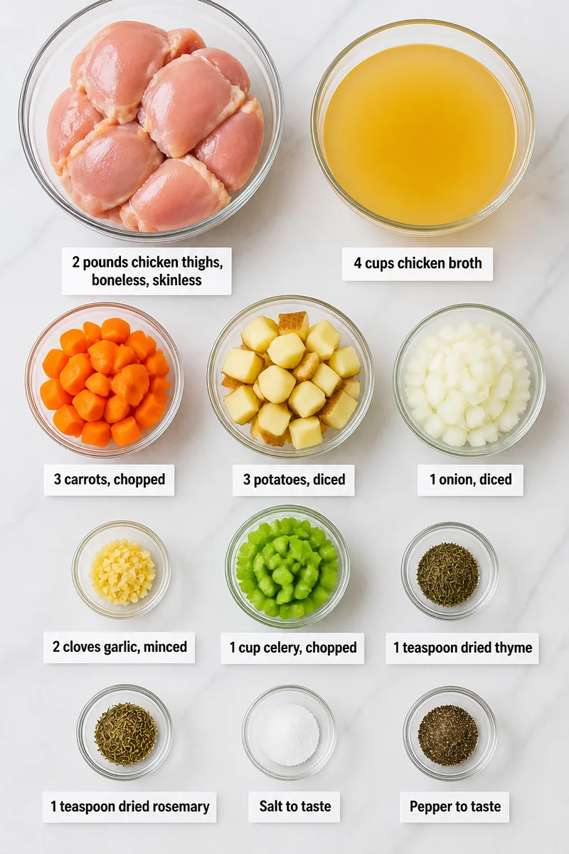 Slow Cooker Hearty Chicken Stew