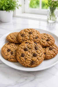 Soft And Chewy Cinnamon Oatmeal Raisin Cookie