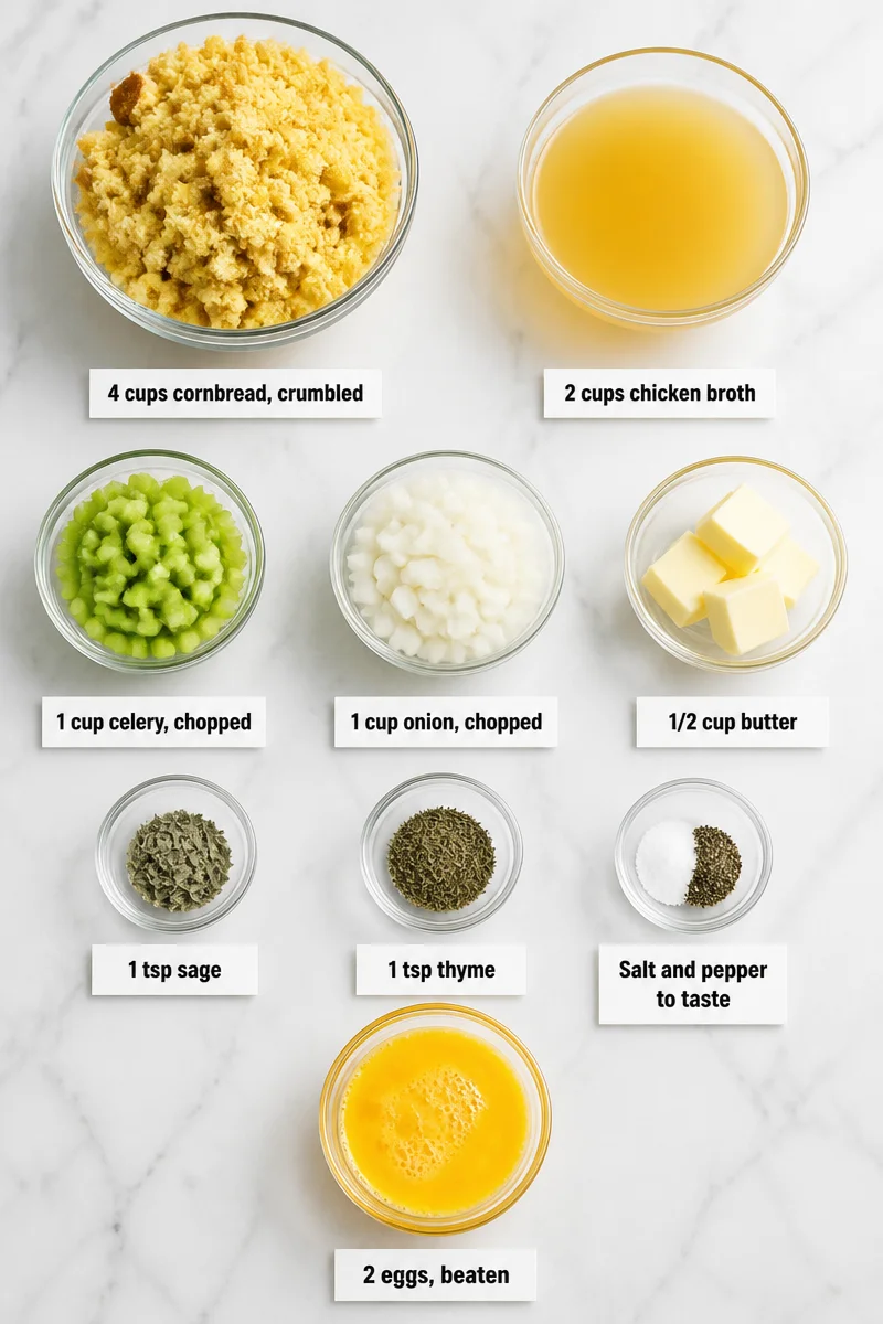 Southern Style Cornbread Dressing