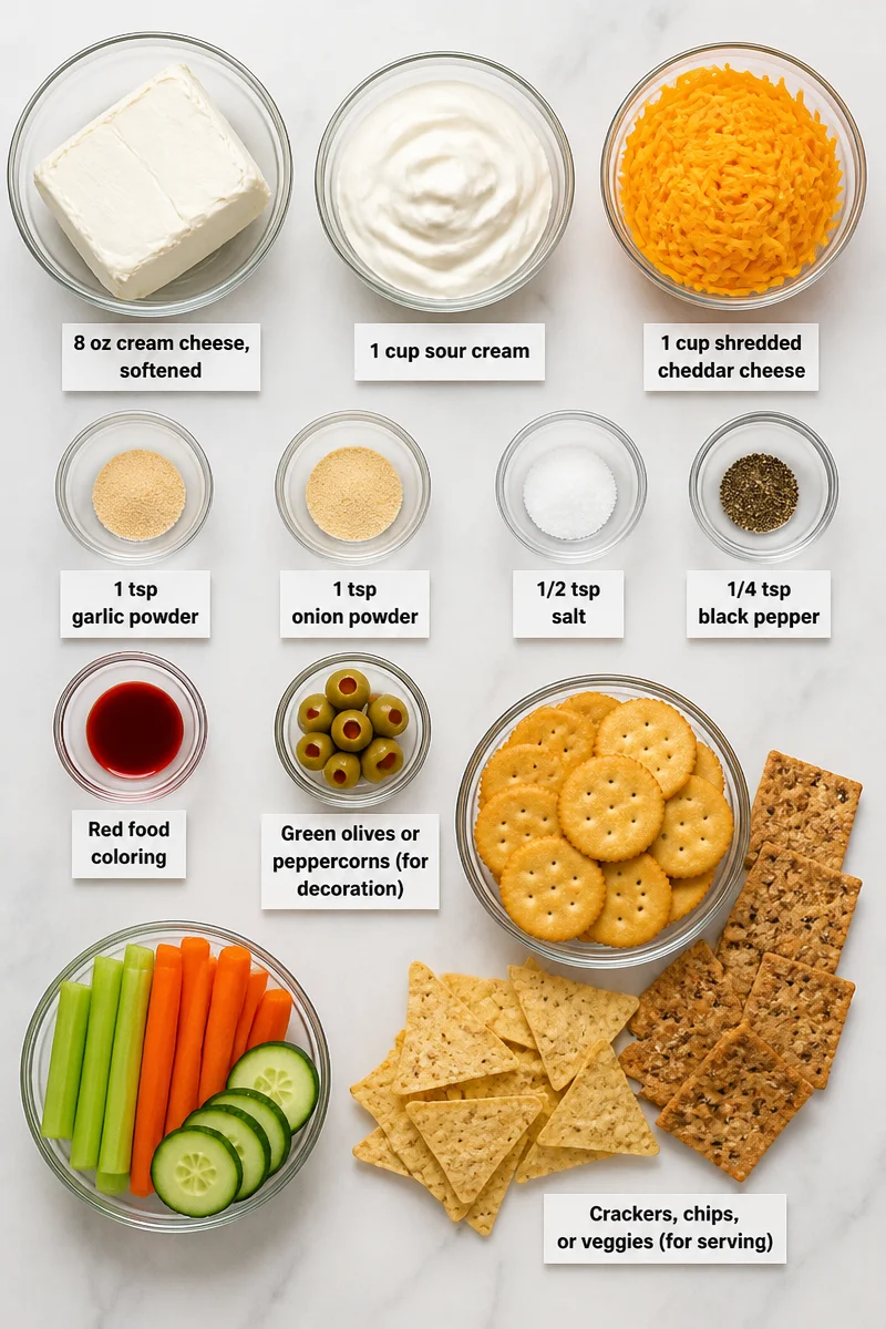 Spooky Cream Cheese Brain Halloween Dip Appetizer