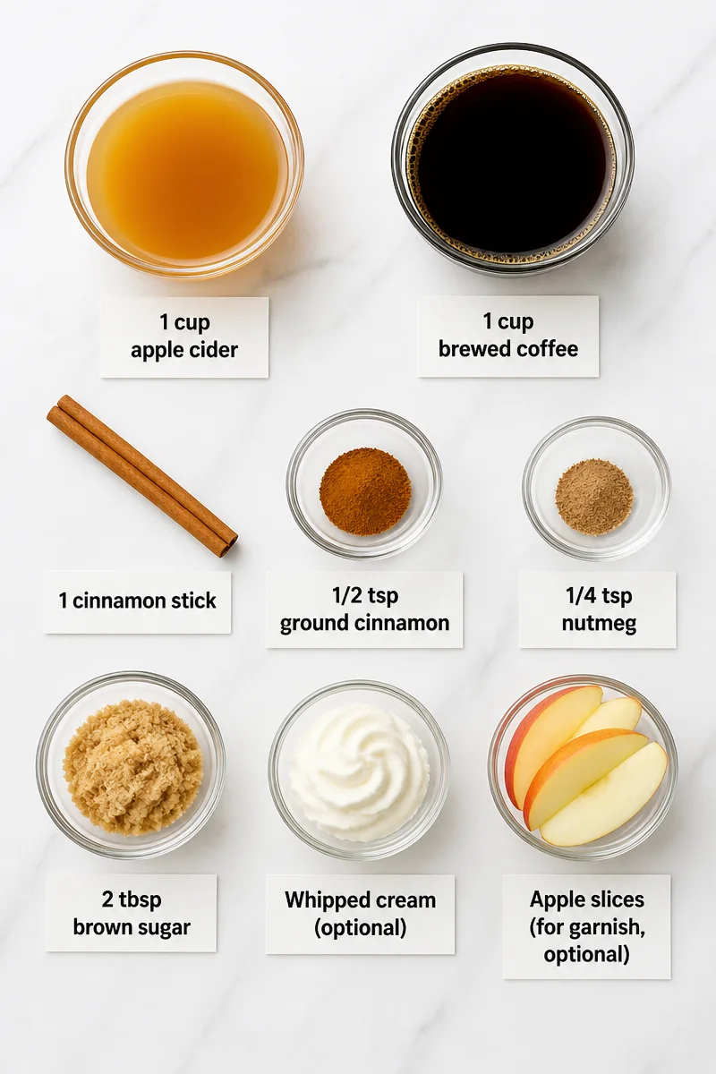 Warm Spiced Cinnamon Apple Cider Coffee Cup