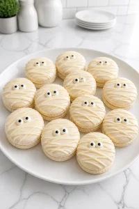 White Chocolate Mummy French Macaron