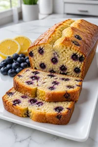 Blueberry Lemon Pound Cake Loaf