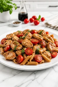 Chicken Bruschetta Whole Wheat Penne Pasta