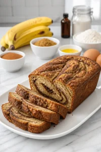 Cinnamon Swirl Banana Bread Loaf