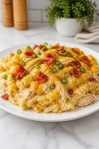 Creamy Chicken Bacon Ranch Casserole