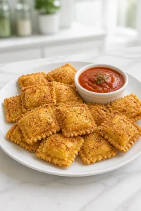 Crispy Panko Baked Ravioli Bite